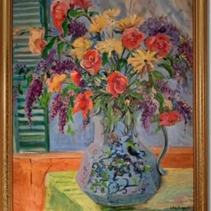 Flowers in a Pitcher